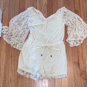 Ryu branded cream romper